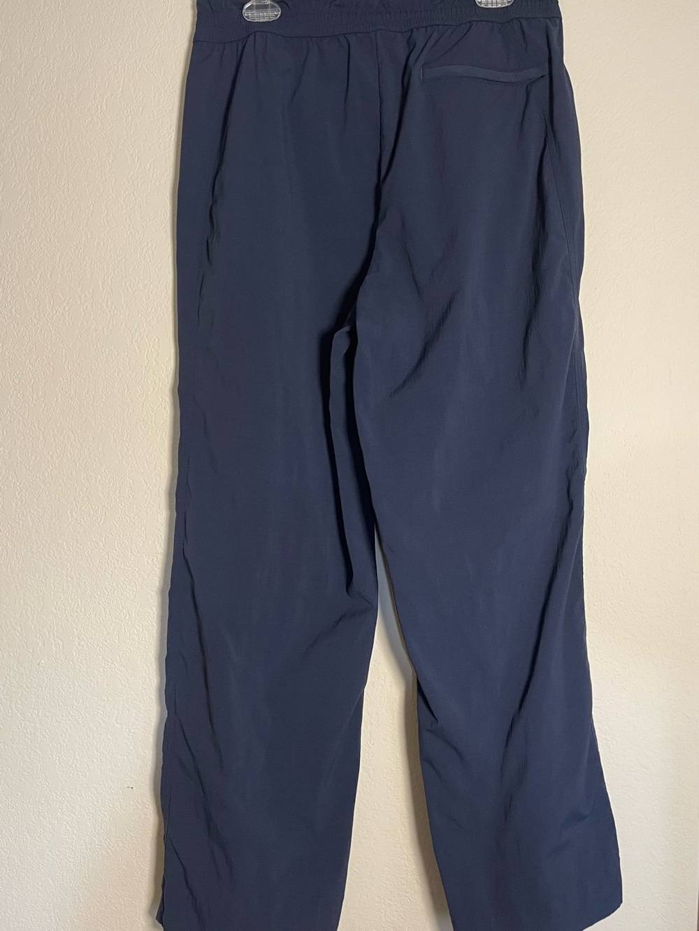 Athleta Trekkie High Rise Baggy Parachute Pants Navy Blue Size L - Picture 2 of 16